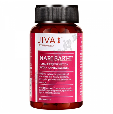 Нарі Сакхі Джіва Аюрведа 60 таб., Jiva Ayurveda Nari Sakhi, препарат для турботи про жіноче здоров'я 7 фото