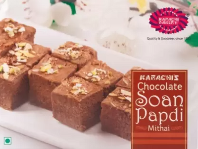 KARACHI BAKERY Chocolate Soan Papdi Mithai Box   (200 г) 105 фото